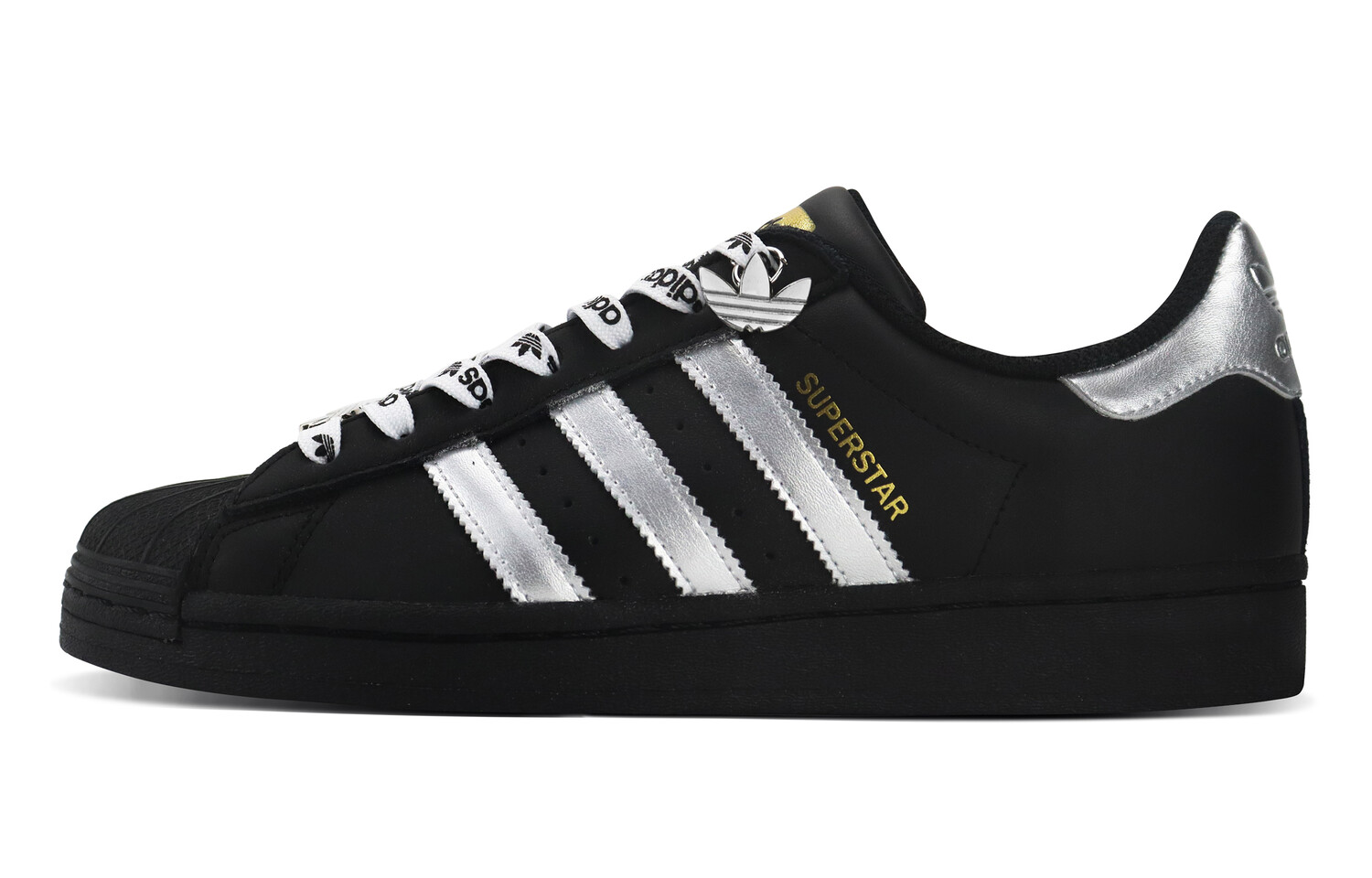 

Кроссовки для скейтбординга Superstar Unisex Low-top Black/Silver Adidas Originals