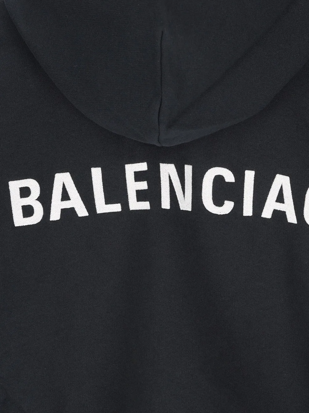 Худи из хлопка с логотипом Balenciaga, черный — фото 4