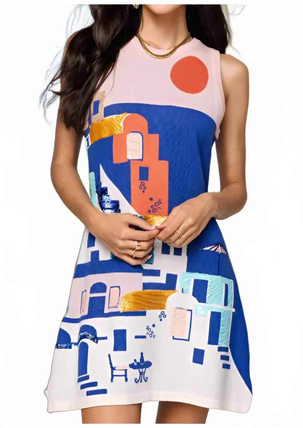 

Приморский принт платье-майка в разноцветном QUEEN OF SPARKLES, мультиколор