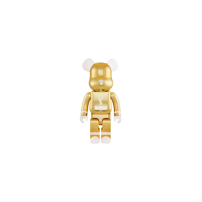 

X Чемпионат мира по футболу в Катаре 2022 из 2 белый хром/золото BE@RBRICK, 1000%