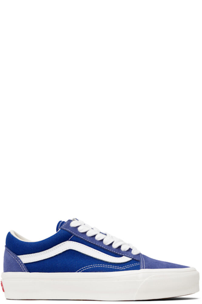 

Синие премиальные замшевые кеды Old Skool Vans