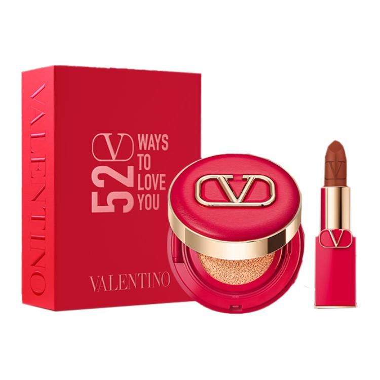 

Трендовый набор Love Letter с косметикой Limited Edition подарочная коробка легко растушевывается #LN2+#77A/#111A Valentino