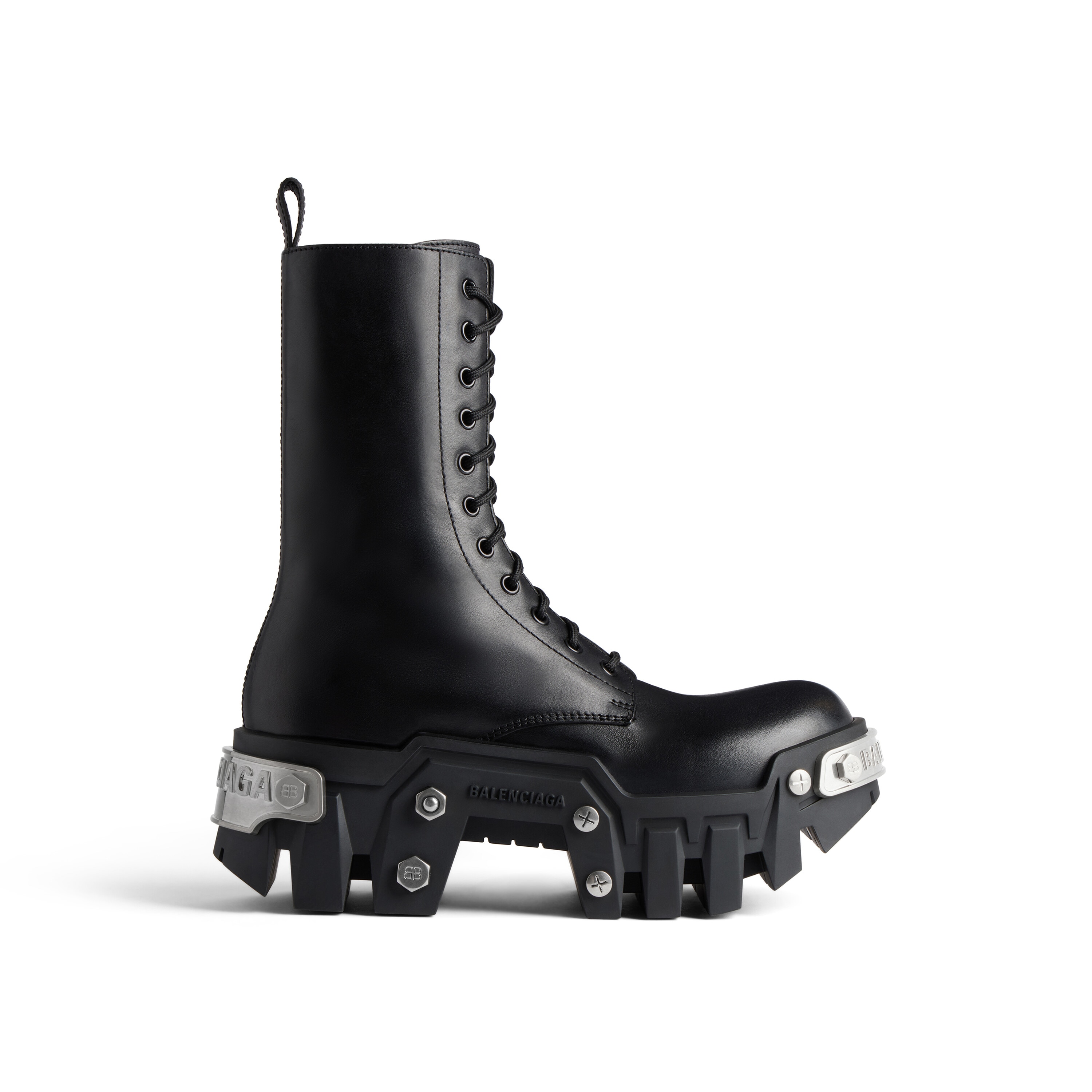 Ботинки Bulldozer на шнуровке BALENCIAGA, черный
