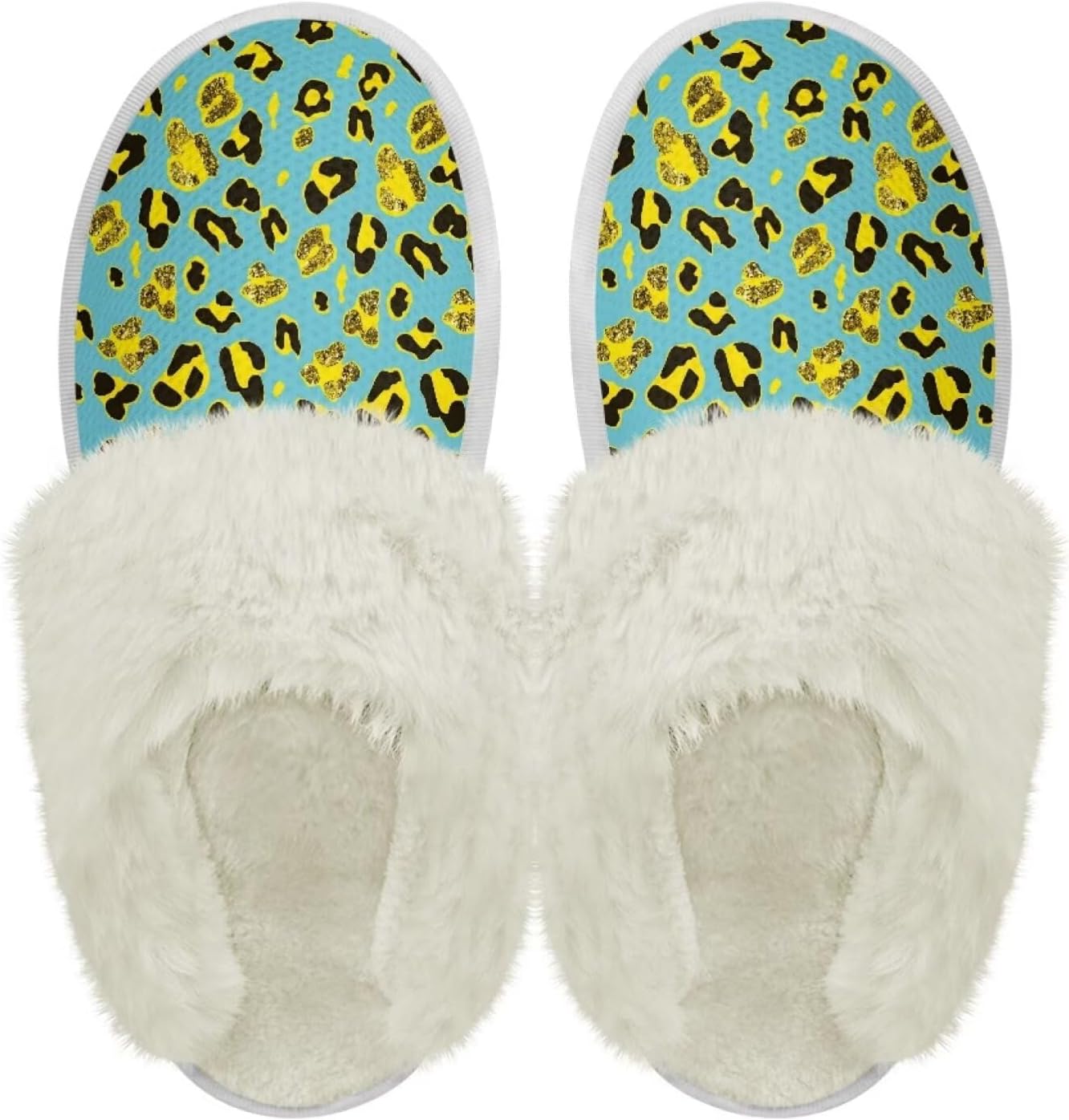 

Шлепанцы с пушистой отделкой Chaqlin для женщин и мужчин, широкие для дома, с толстой подошвой, фланелевые, для улицы и дома, противоскользящие, зимние теплые тапочки, желтый