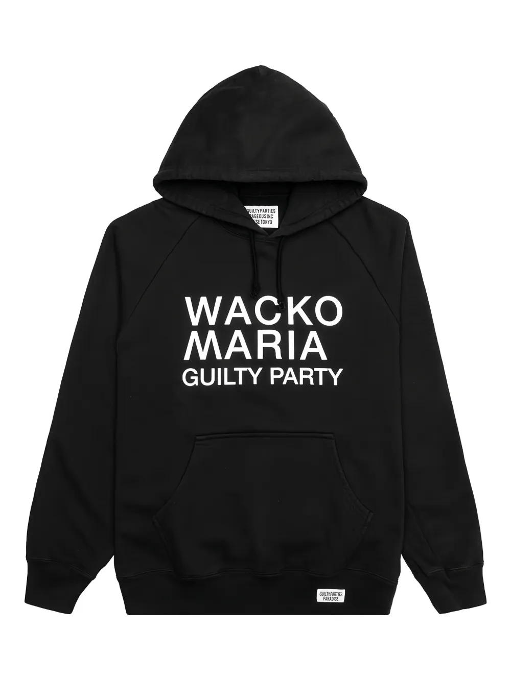 

Тяжелый пуловер с капюшоном WACKO MARIA, черный
