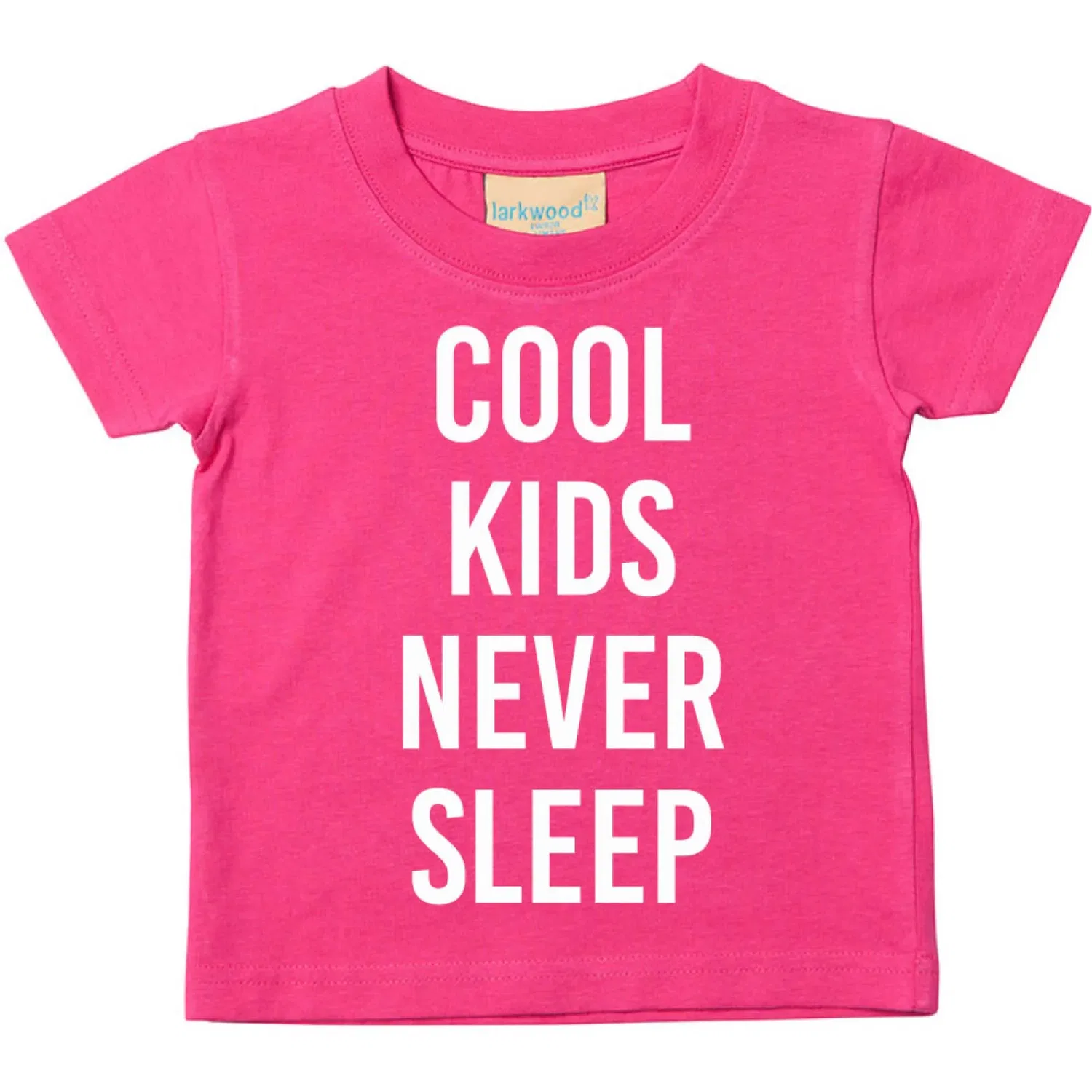 Детская футболка с принтом Cool Kids Never Sleep 60 Second Makeover, розовый — фото 2
