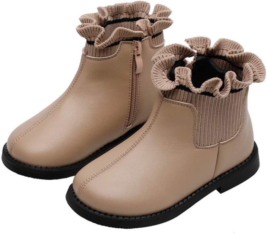 

Детские ботинки Dayiss Fashion для маленькой девочки, водонепроницаемые короткие ботинки на щиколотку с боковой молнией, зимние теплые ботинки на плоской подошве, Pink