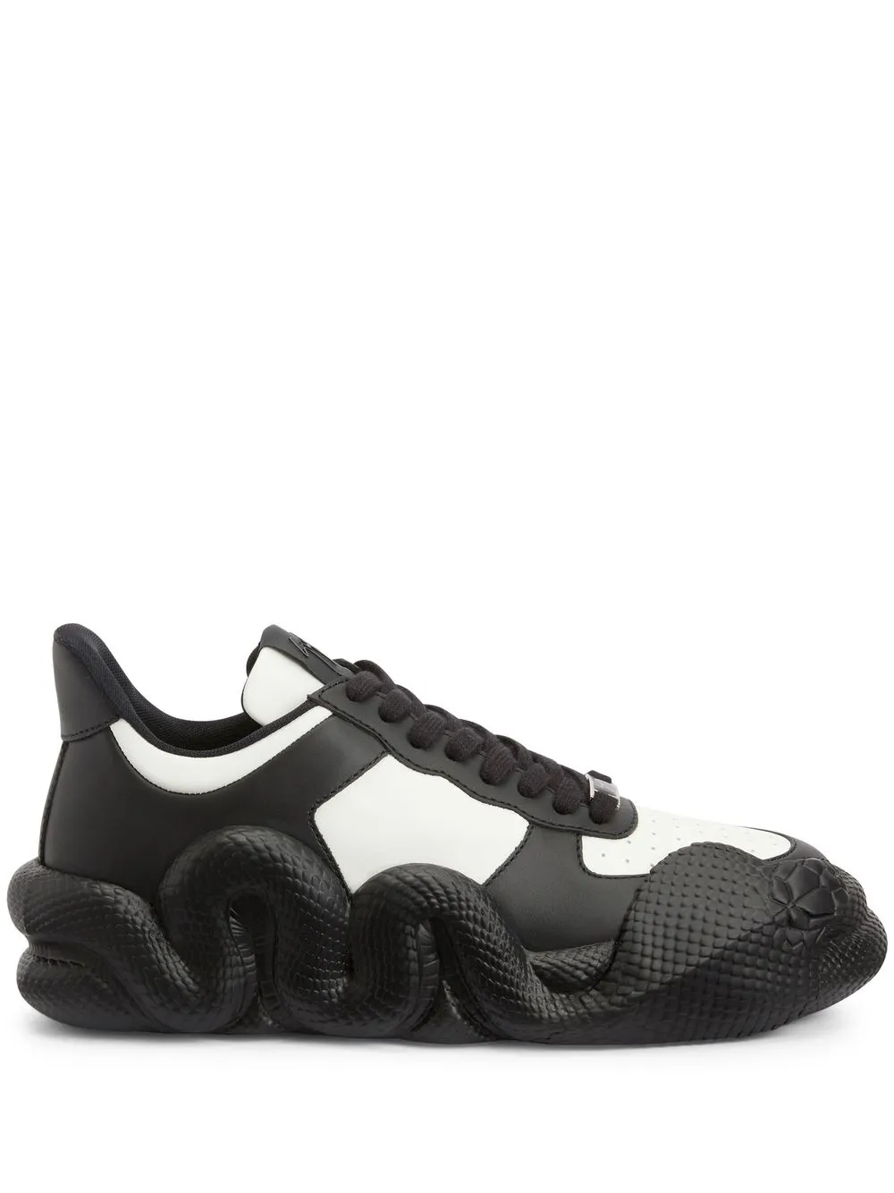 

Кроссовки Cobras со змеиной отделкой Giuseppe Zanotti, черный