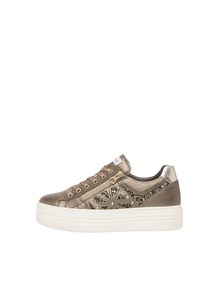 Кроссовки на шнуровке Nero Giardini Sneaker, коричневый