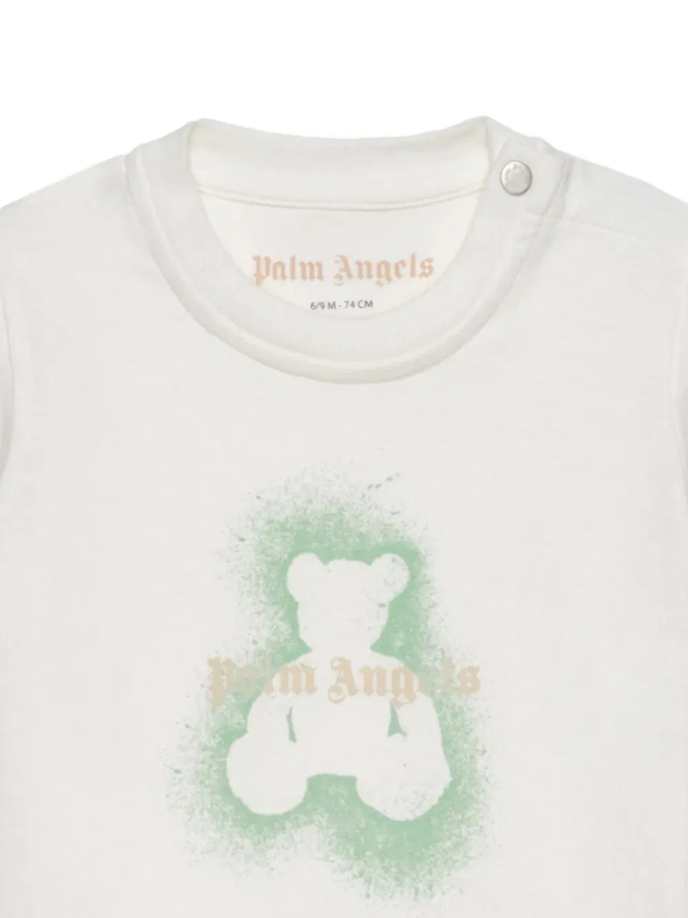 Футболка с изображением медведя Palm Angels Kids, нейтральный — фото 4