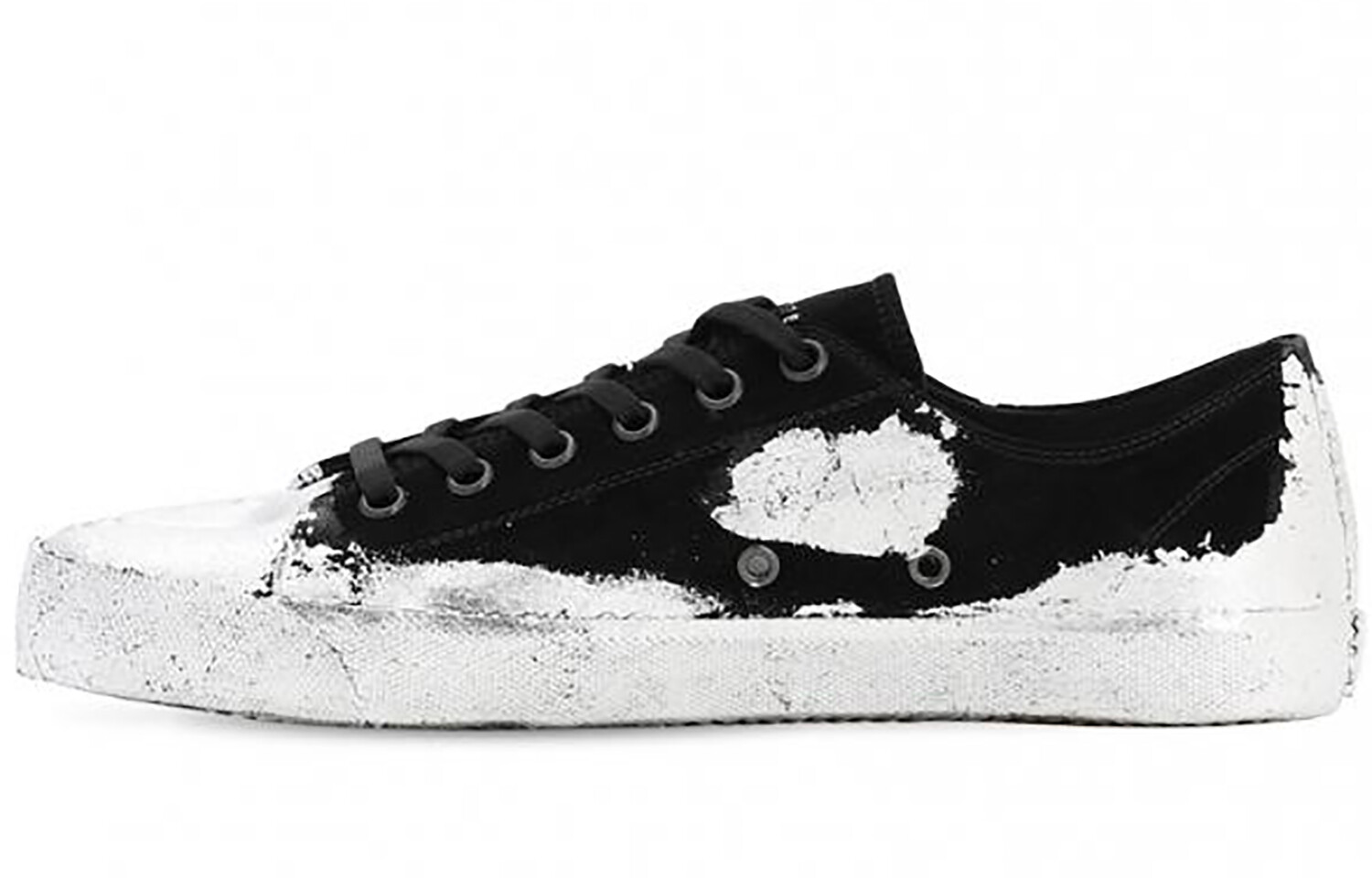 

Женские кеды Tabi Canvas Low-top черного цвета Maison Margiela