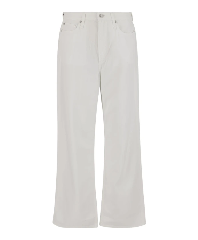 

Белые джинсы с широкими штанинами из хлопковой смеси Rag & Bone, белый