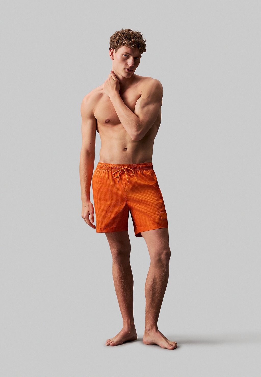 

Купальник MEDIUM DRAWSTRING Calvin Klein, оранжевый