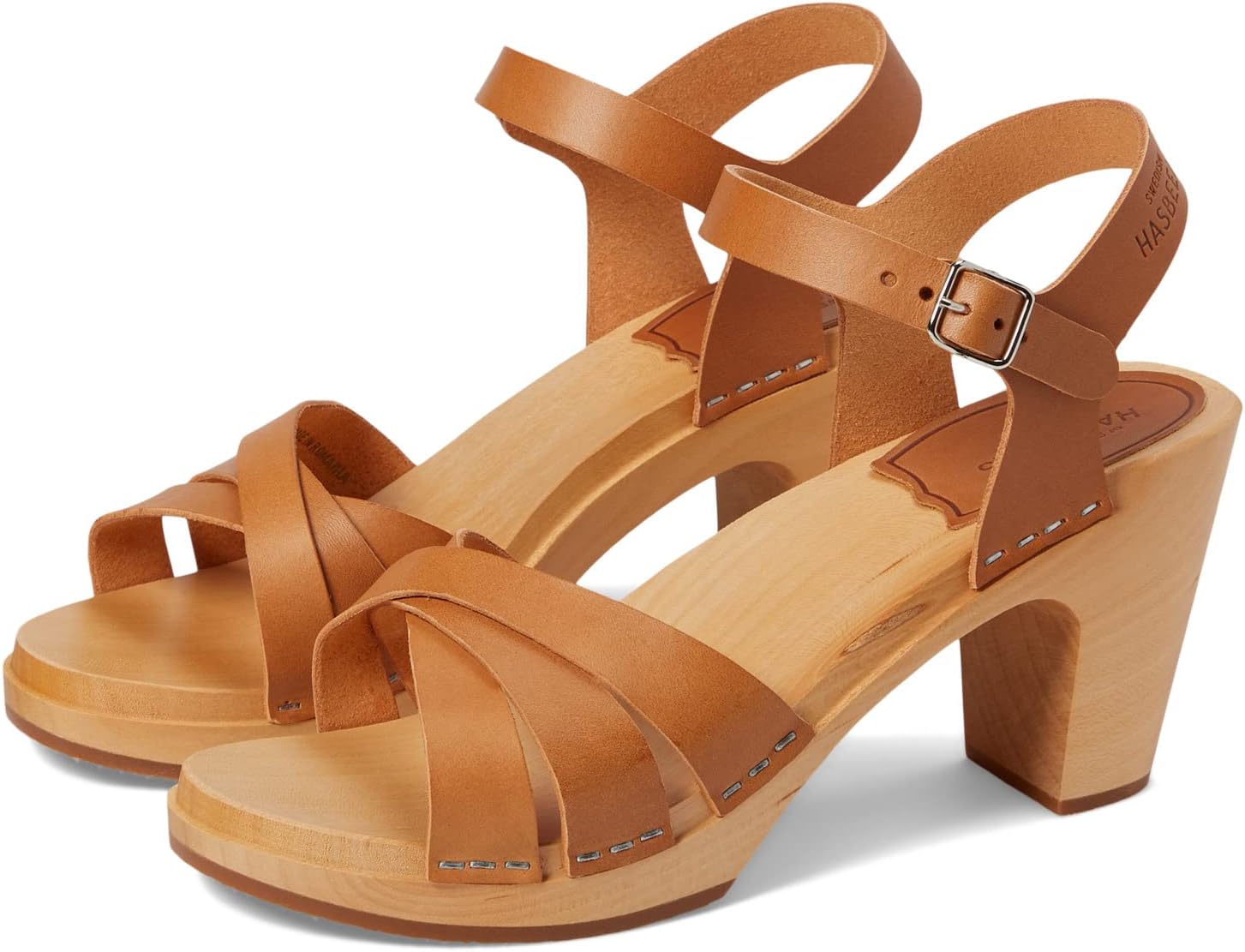 

Туфли Swedish Hasbeens 80s Strap Sandal, цвет Nature