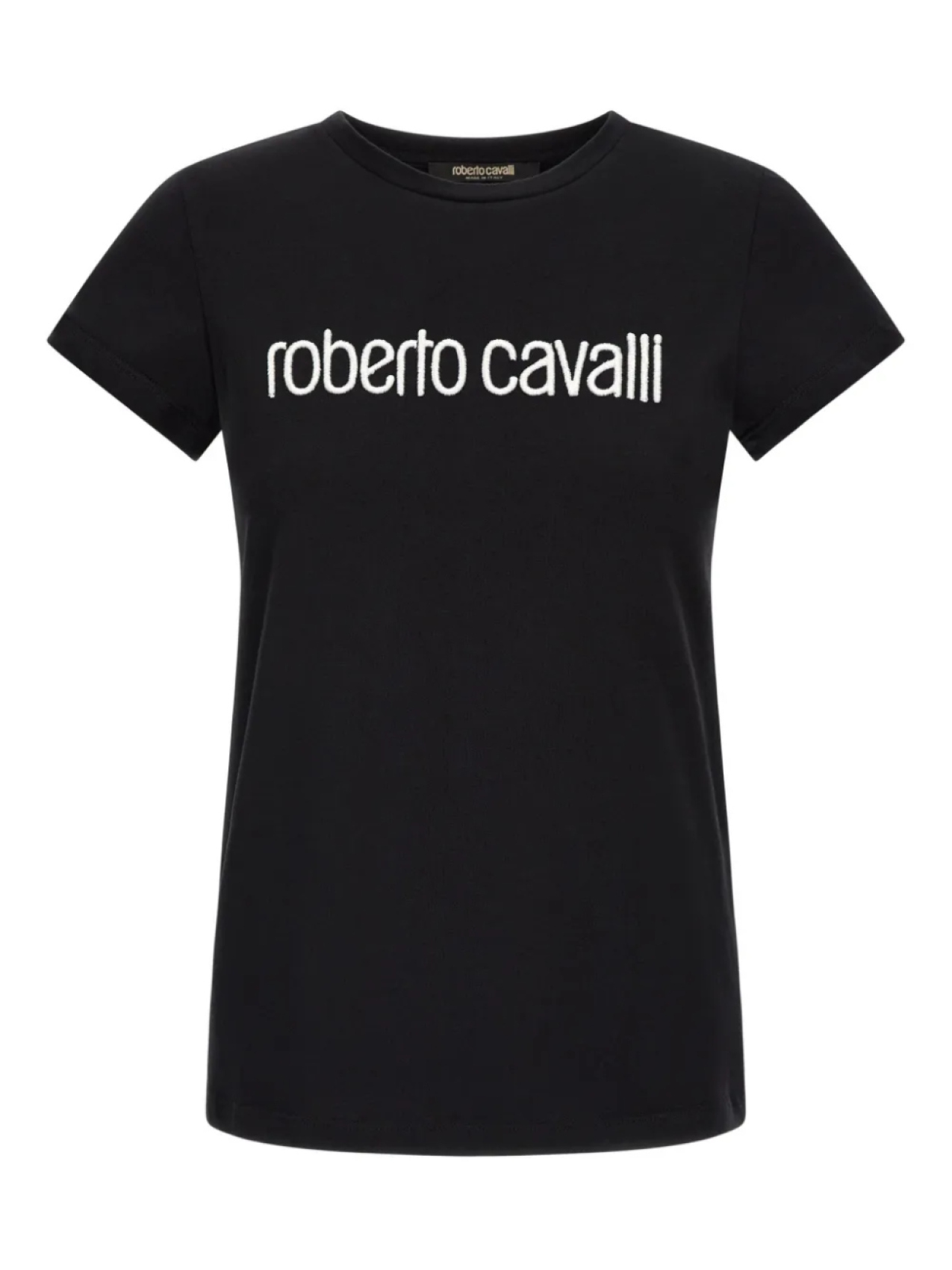 

Футболка с вышитым логотипом Roberto Cavalli, черный