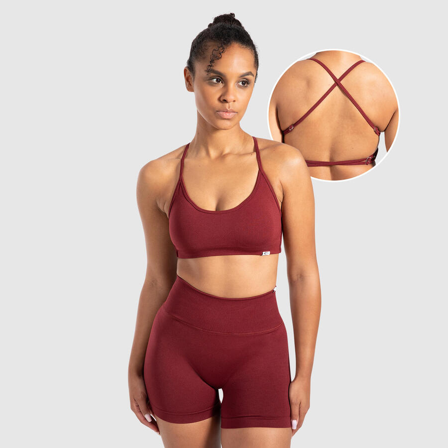 

SMILODOX Женский спортивный бюстгальтер Sena Bordeaux