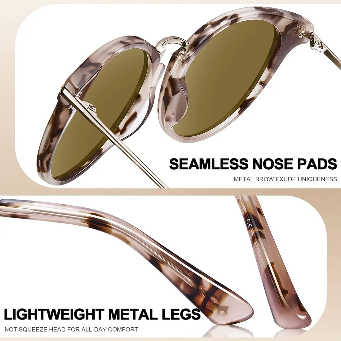 

Солнцезащитные очки CARFIA Retro Acetate Cat Eye для женщин, поляризованные, с защитой от УФ-излучения, женские солнцезащитные очки Cateye, очки для девочек