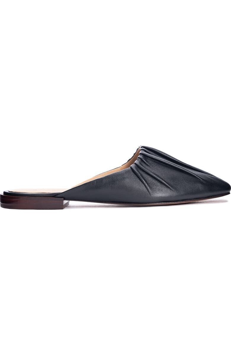 Chinese Laundry 42 GOLD Kaylee Женские балетки 6 Black Leather Slip On Mule KHD661 — фото 2