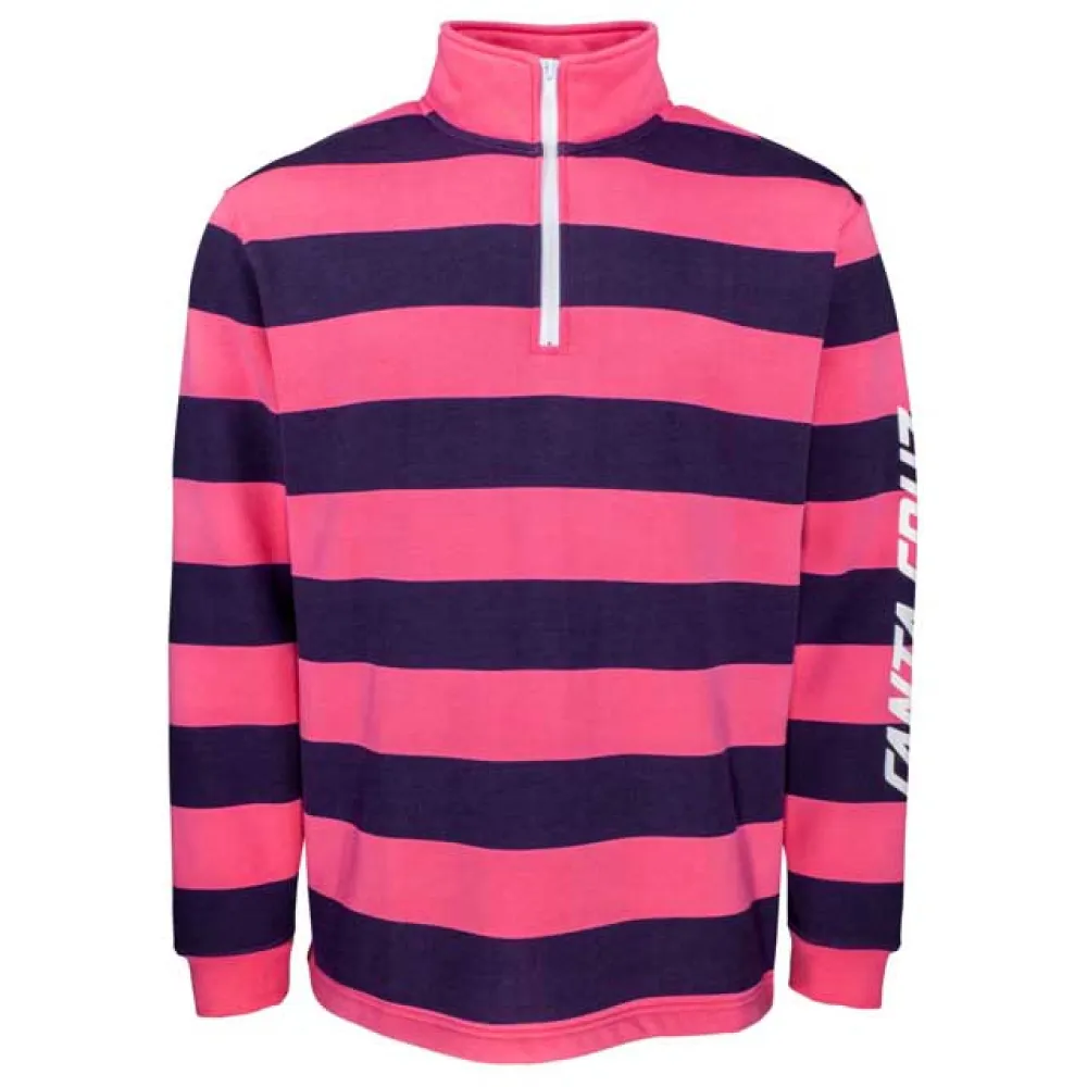 

Толстовка Santa Cruz Crew run up half zip, розовый