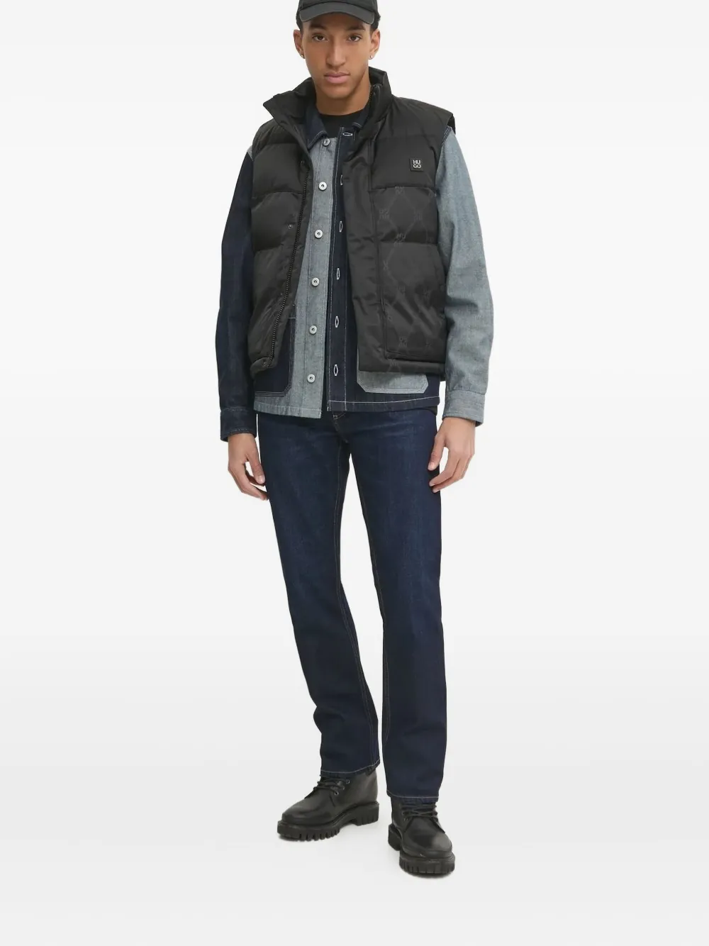 

Джинсы прямого кроя HUGO, синий