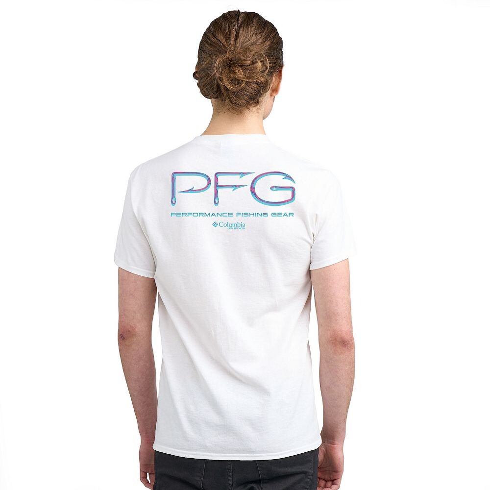 

Мужская футболка с короткими рукавами и рисунком Columbia PFG, цвет New White