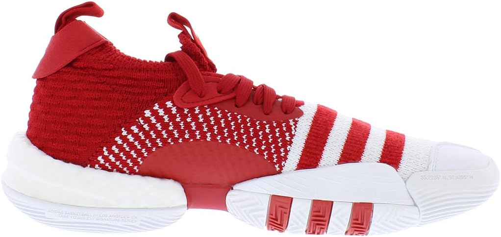 Кроссовки Adidas для мужчин и женщин Trae Young 2 adidas H0384510 Trae Young 2 FTWWHT/TMPWRD/FTWWHT 10, 10 Ftwwht/Tmpwrd/Ftwwht — фото 2