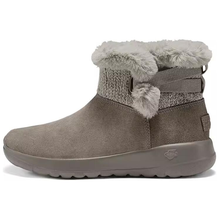 Зимние ботинки Skechers женские с вязаной вставкой, темно-серый