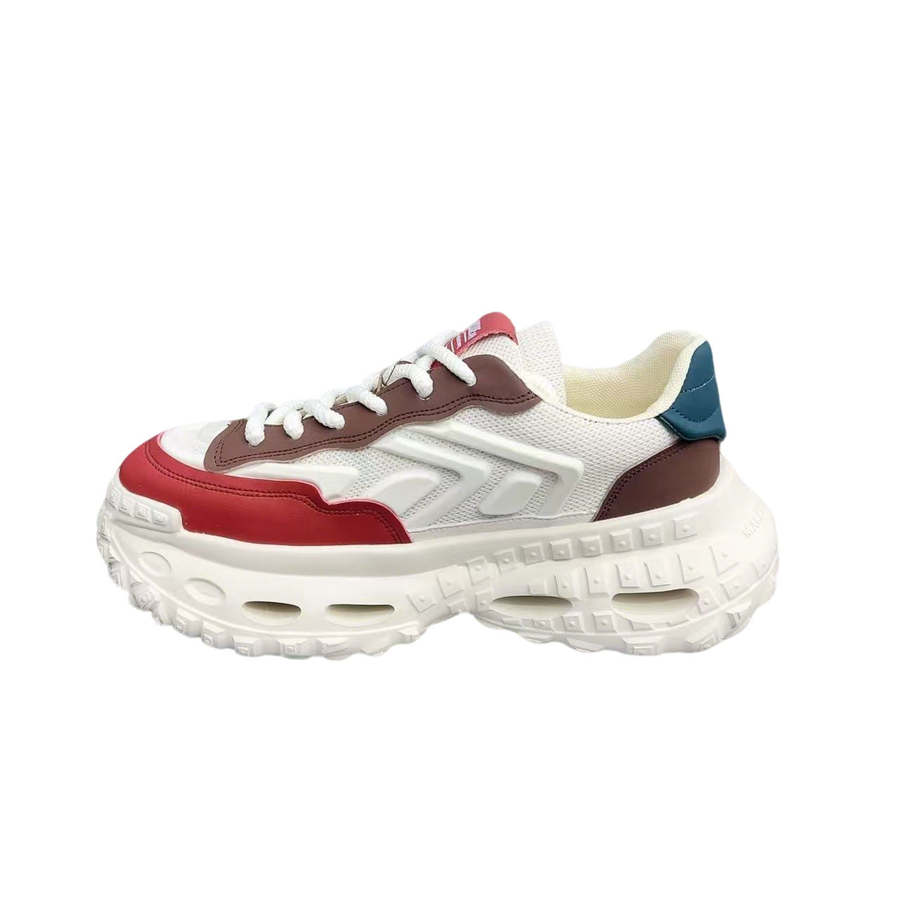 

VNNSIJIE x Низкие повседневные туфли для мужчин Banas, Beige Red