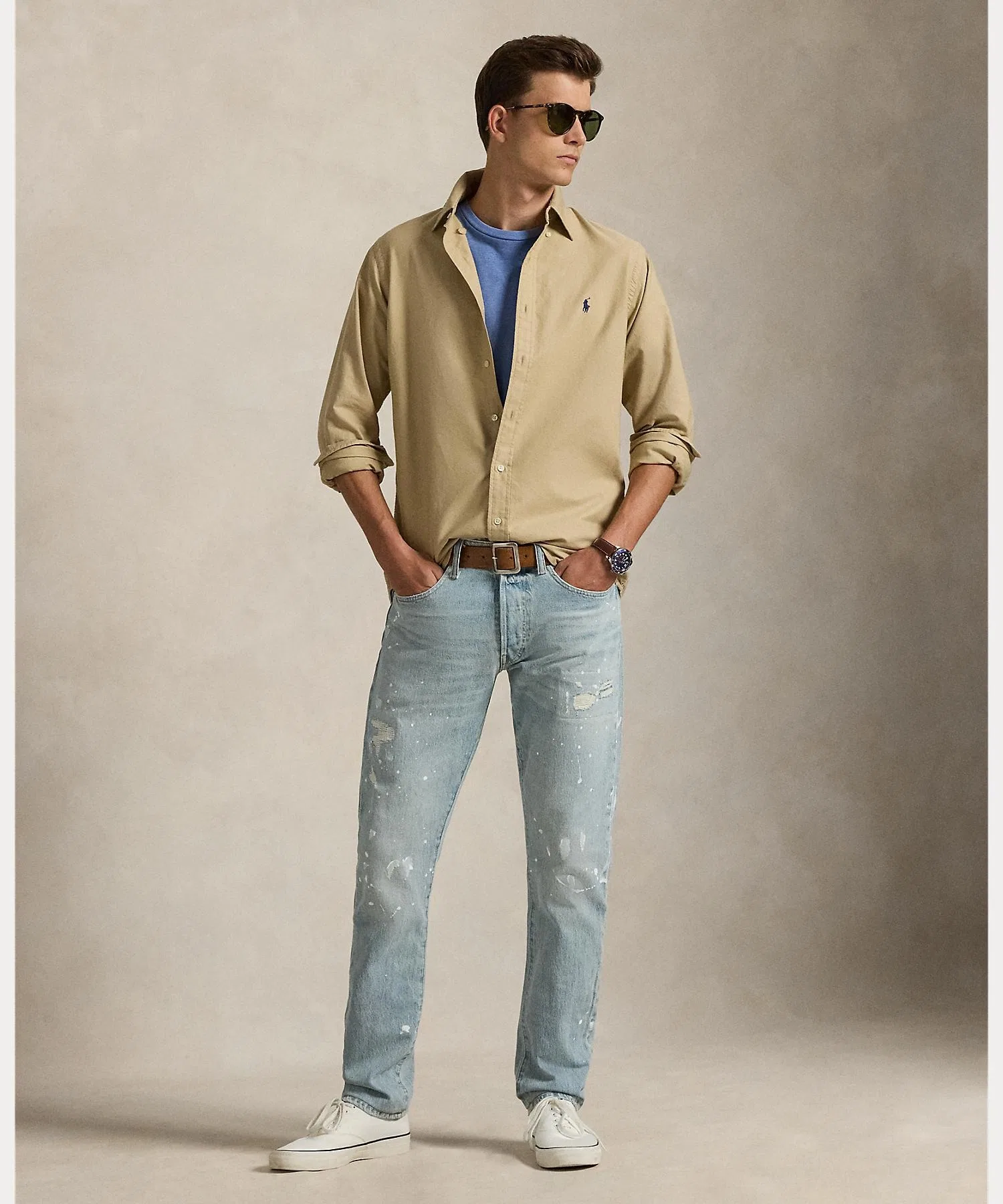 Мужская рубашка POLO RALPH LAUREN Classic Fit — фото 3
