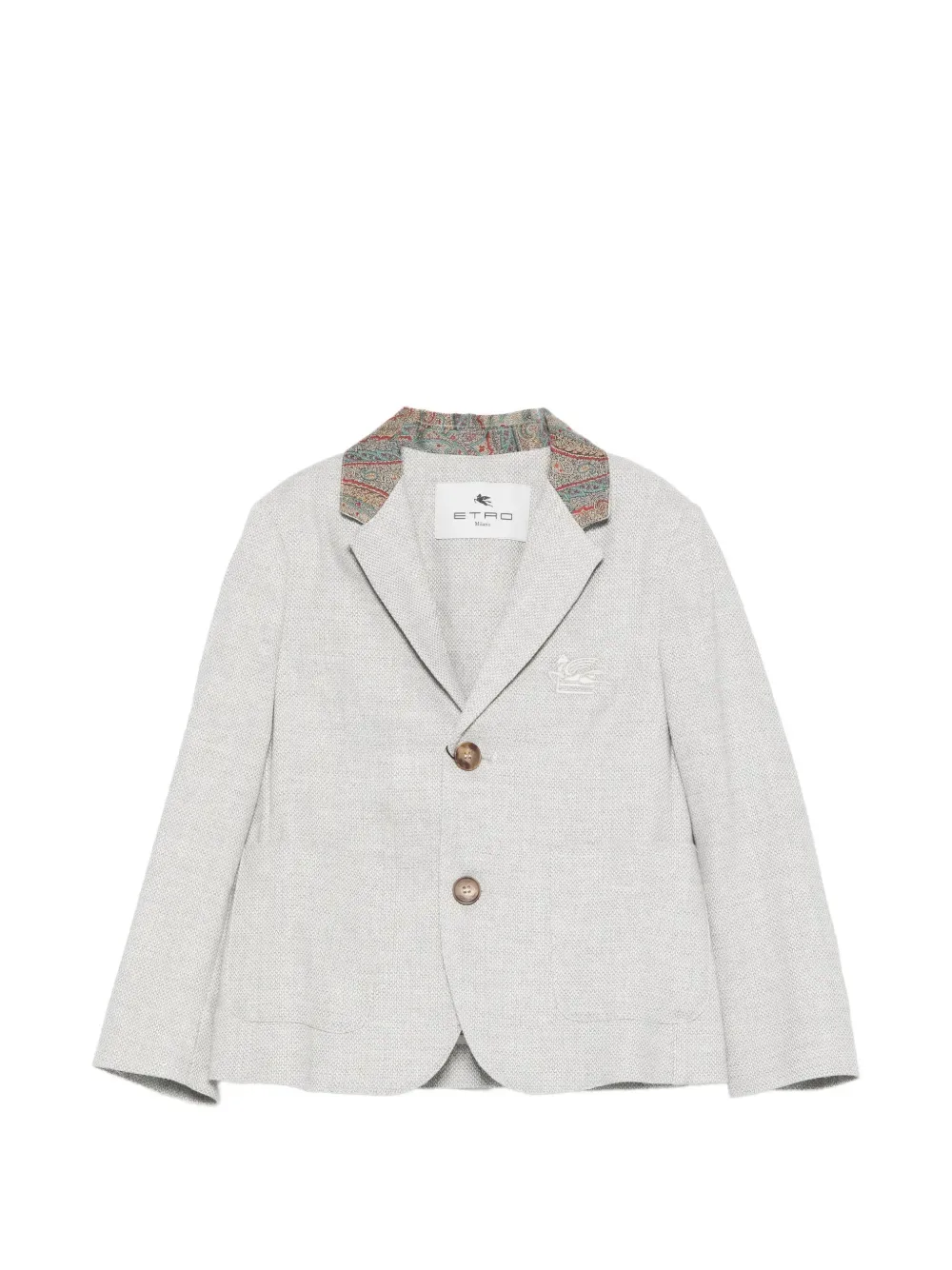 Пиджак с лацканами ETRO KIDS, серый