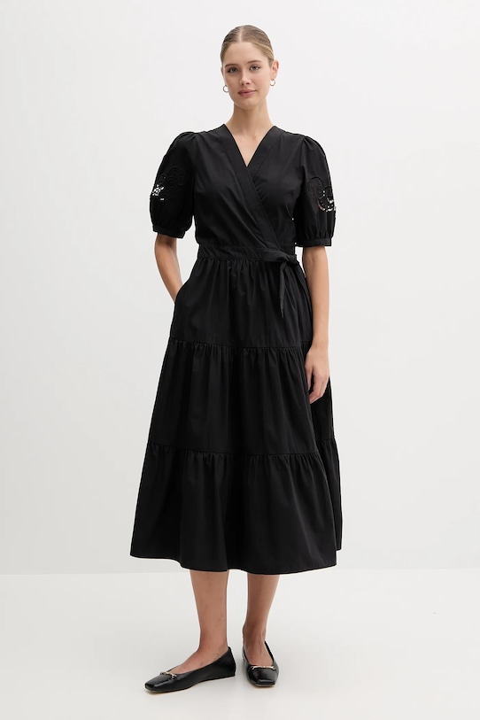 

Хлопковое платье Dkny, черный