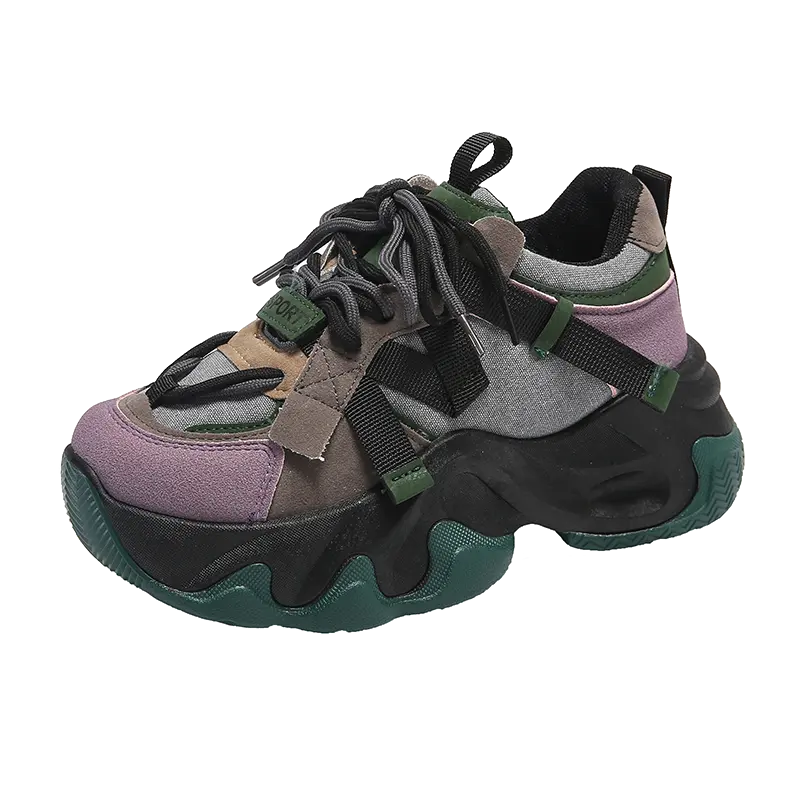 

Кроссовки ABCYLM Chunky Sneakers Women's Low-top, красный