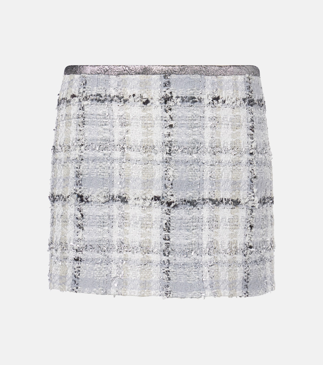

Проверенная низкая мини-юбка из ламе твида Dolce&Gabbana, Quadri-Check-Tartan