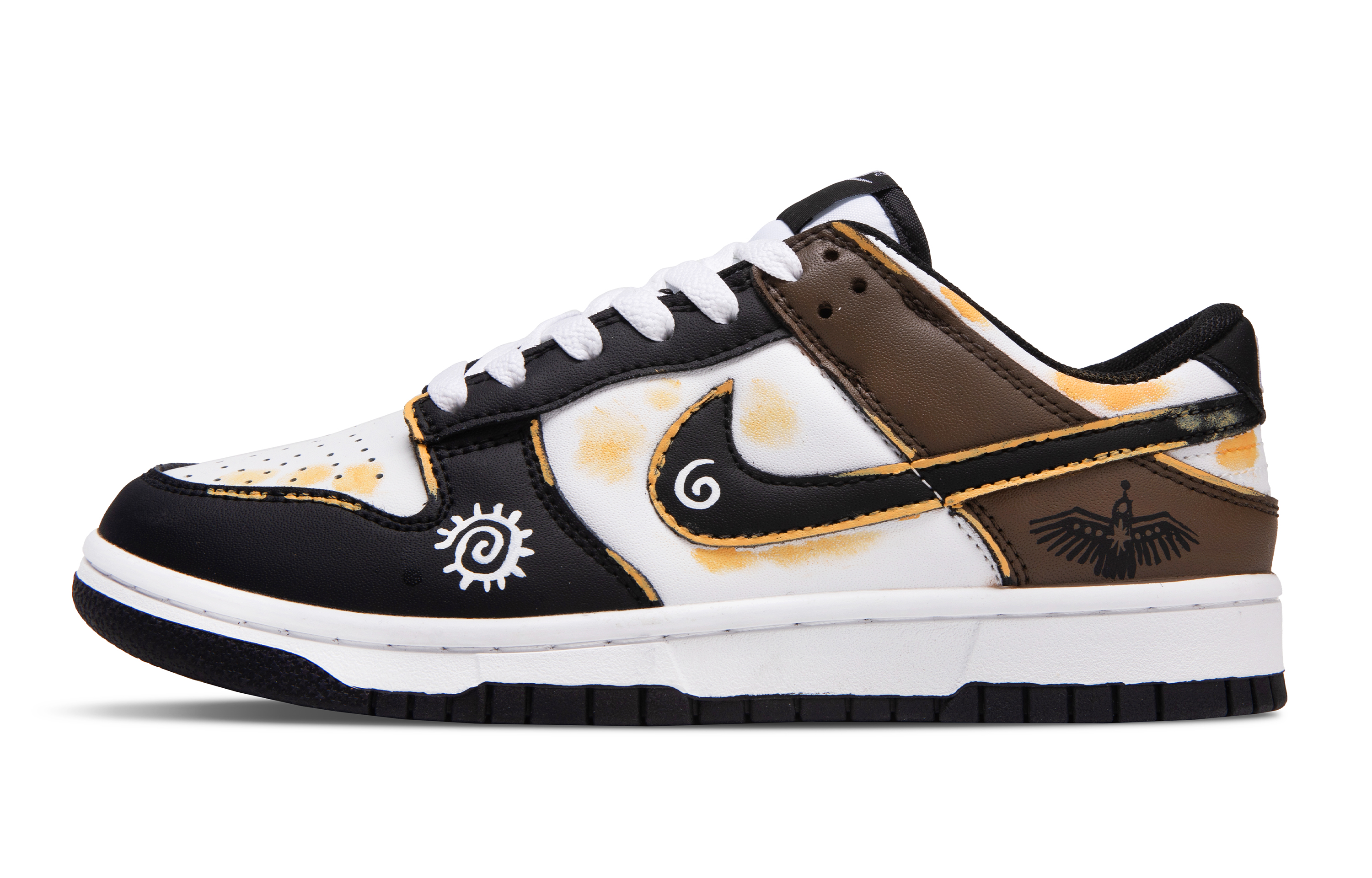 

Nike Кроссовки для скейтбординга Dunk Low Top, мужские, черно-коричневые