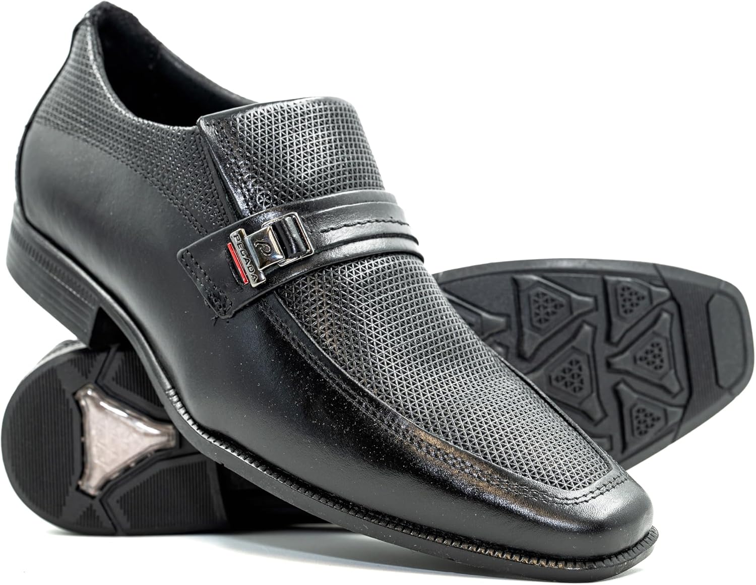 

Мужские туфли PEGADA из натуральной кожи, современный повседневный стиль, стелька с эффектом памяти, слипоны оксфорды, модель 126504, низкие деловые повседневные, черный