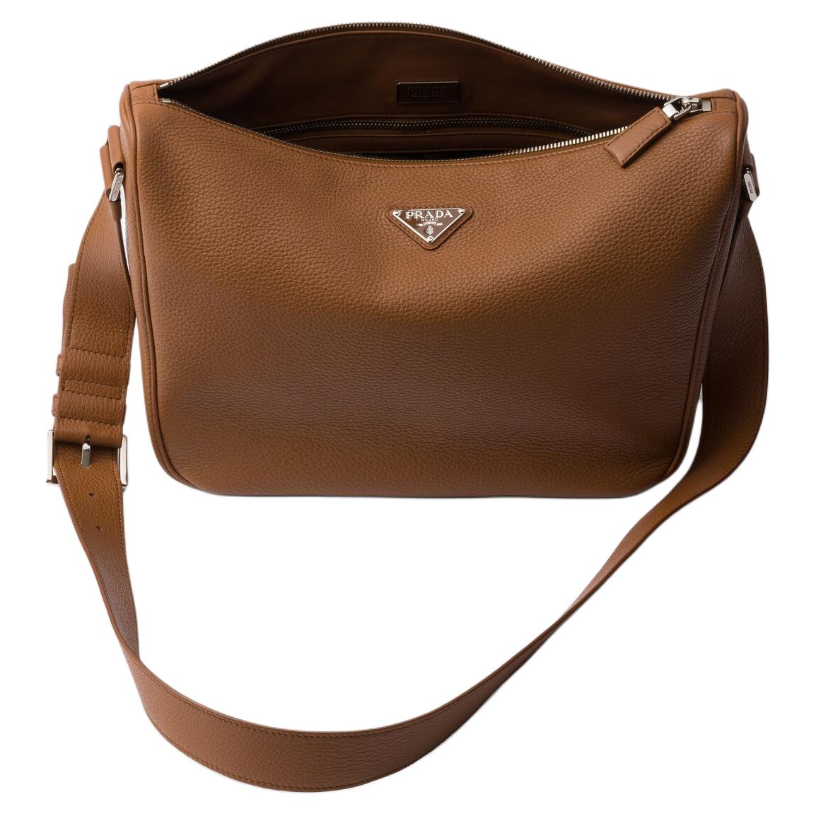Кожаная сумка через плечо для женщин Brandy PRADA, basic set (bag+dust bag) — фото 4