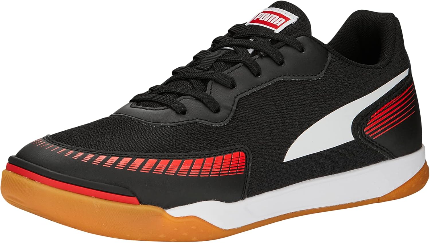 

Мужские футбольные бутсы Puma Pressing III для футзала, черный/красный/коричневый