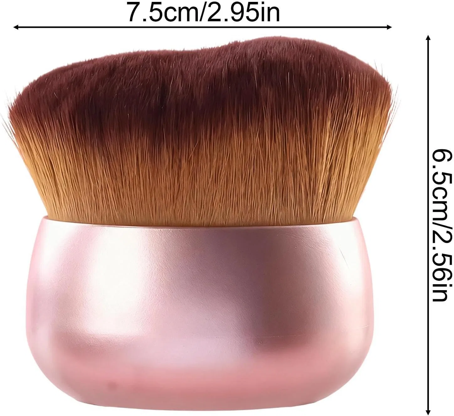 Кисть для автозагара Body Makeup Brush с розово-золотой ручкой — фото 2