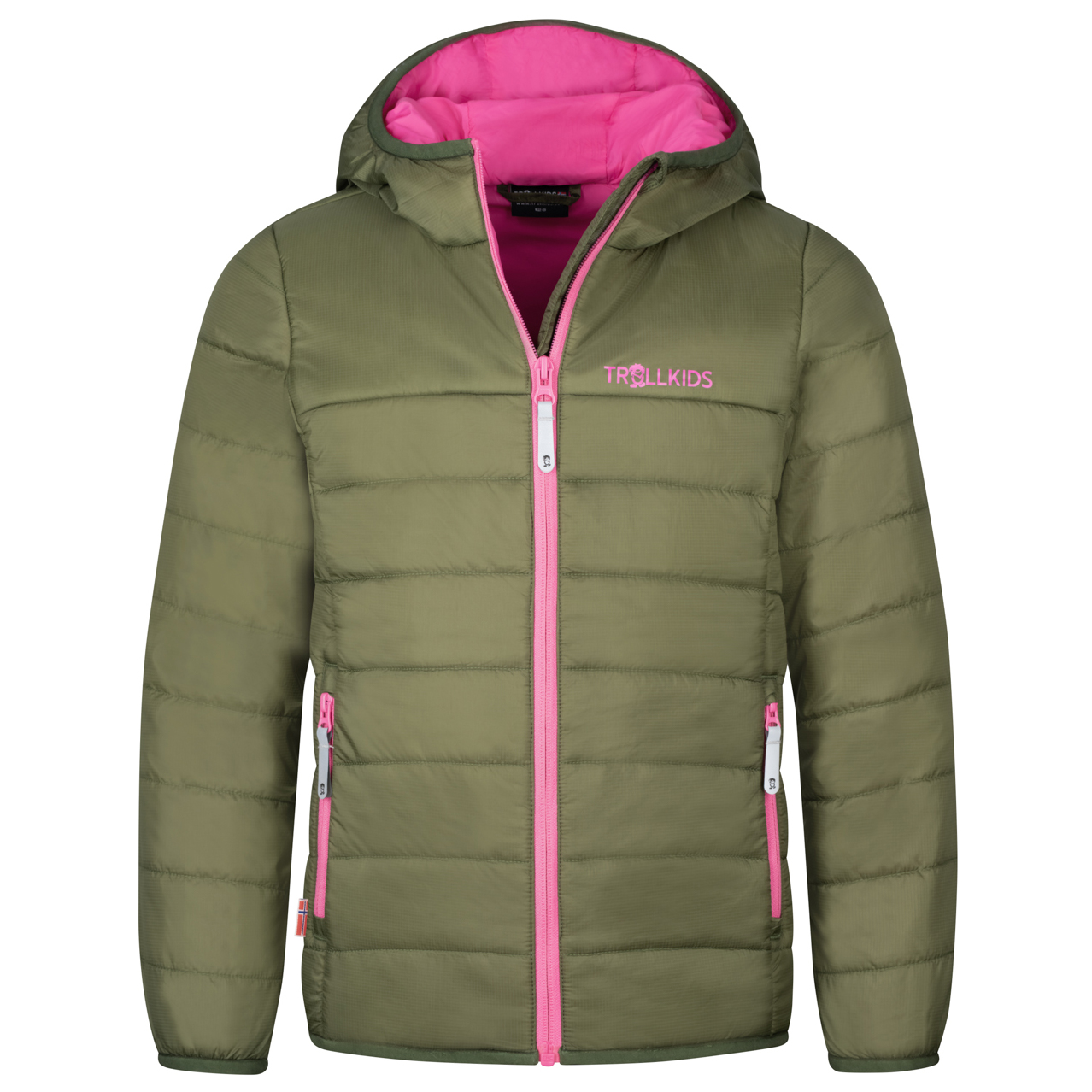 

Куртка из синтетического волокна Trollkids Girl's Eikefjord, цвет Dusky Olive/Light Magenta