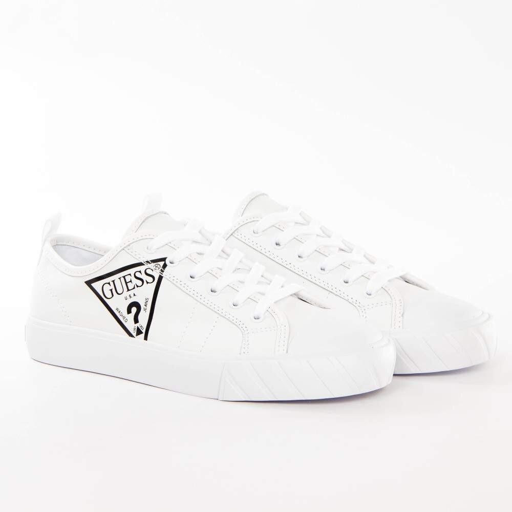 

Кроссовки classic с логотипом и треугольником Guess, белый