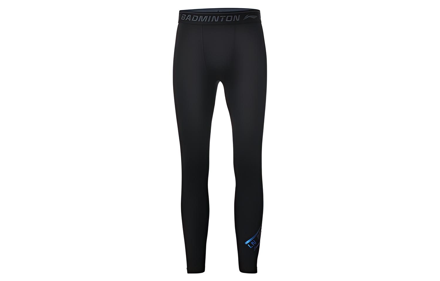 

Бадминтонная серия вязаные спортивные штаны мужские LINING, черный