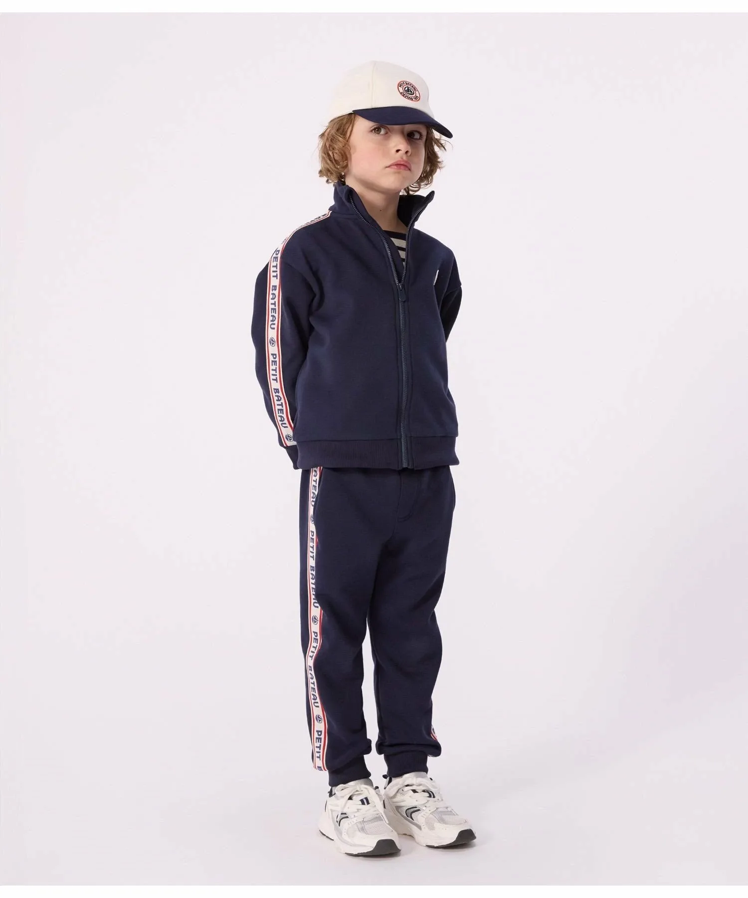 Толстовка на молнии PETIT BATEAU, Navy — фото 3
