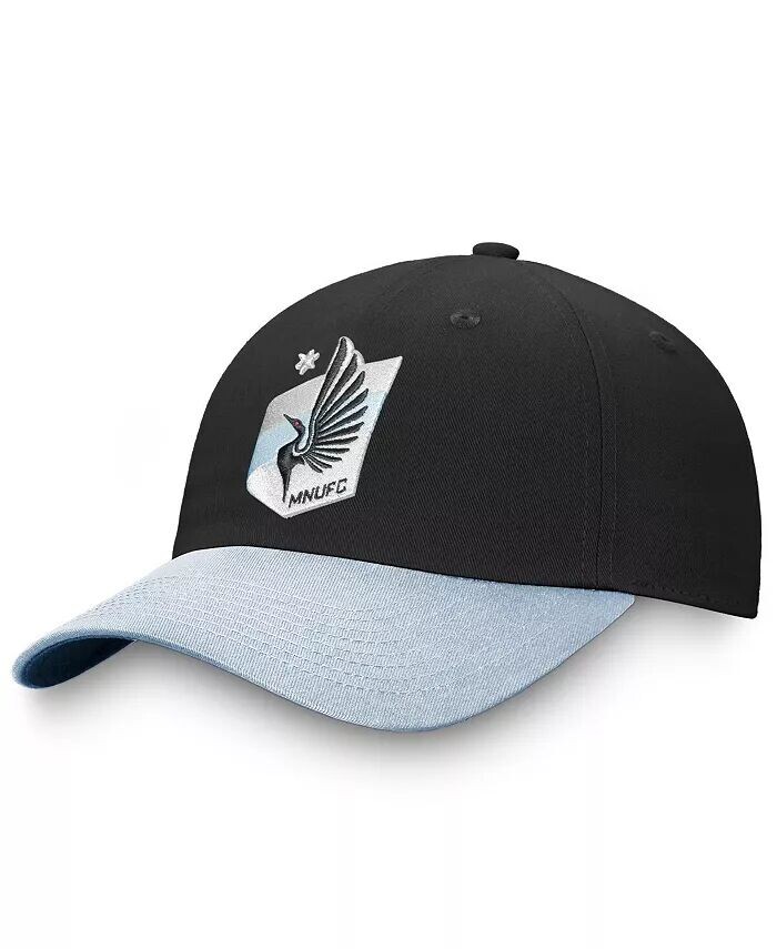 

Женская черная/голубая регулируемая кепка Minnesota United FC Iconic Fanatics, черный
