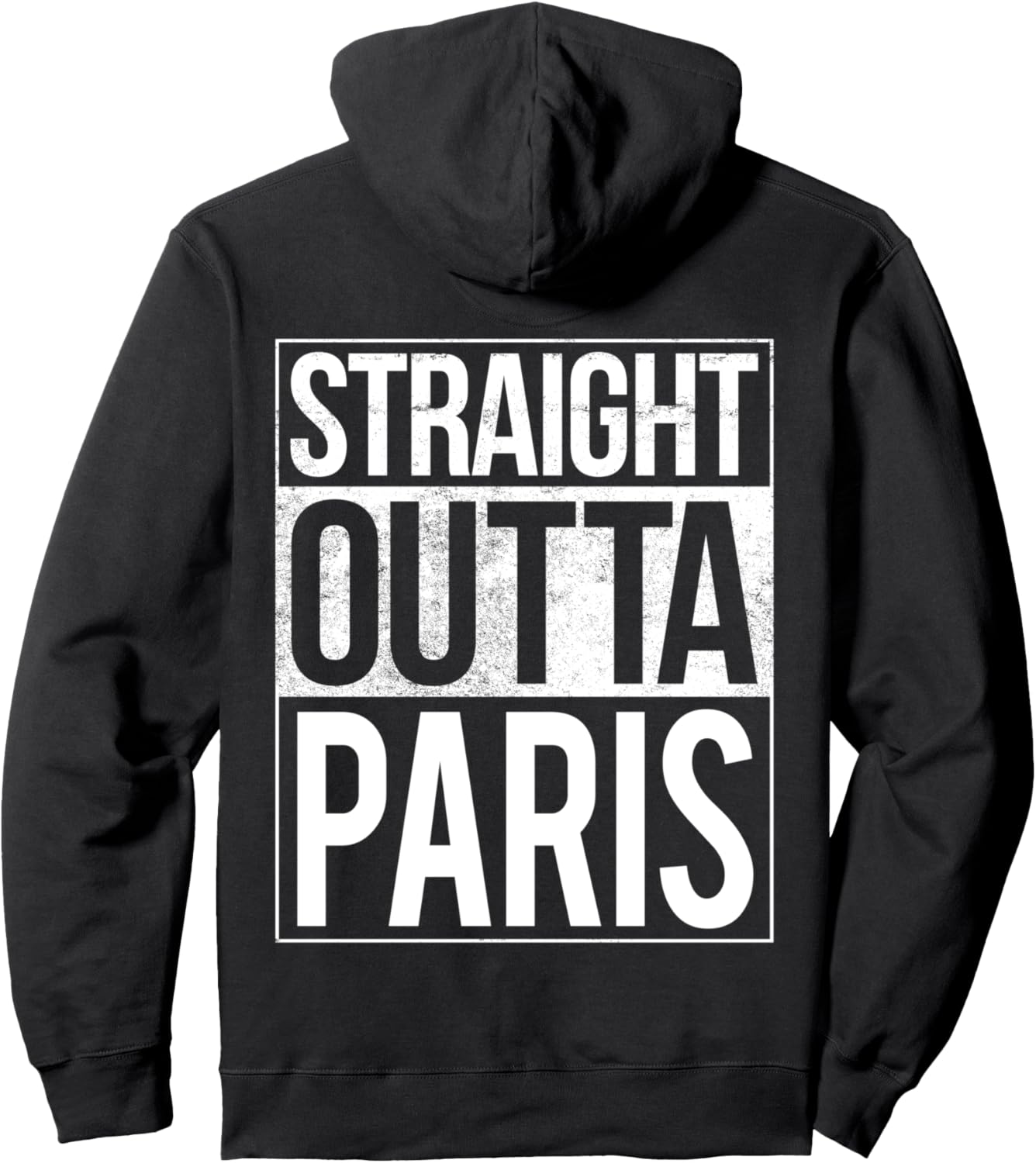 

Худи Straight Outtapari, черное Discover Parisian Gifts From France