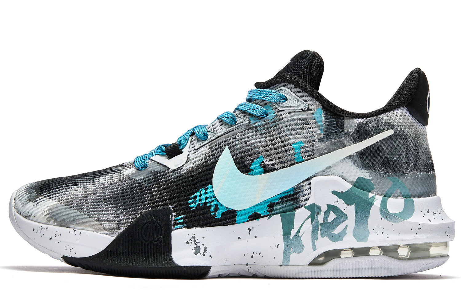 

Баскетбольные кроссовки Air Max Impact 3 мужские с низким верхом черного/белого/синего цвета Nike