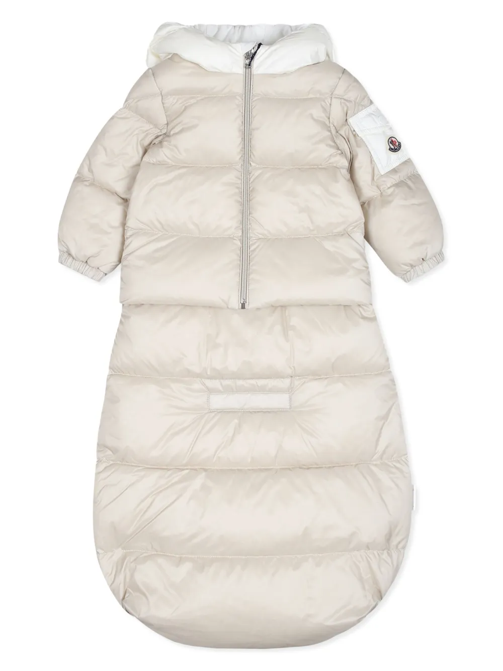 

Пуховик с капюшоном Moncler Enfant, нейтральный