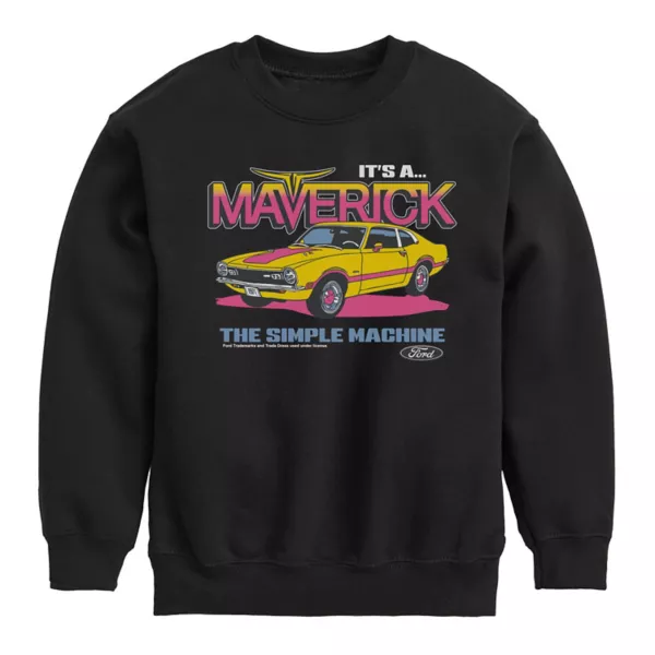 

Мальчики 8-20 лет флисовая толстовка Ford Maverick Licensed Character, черный