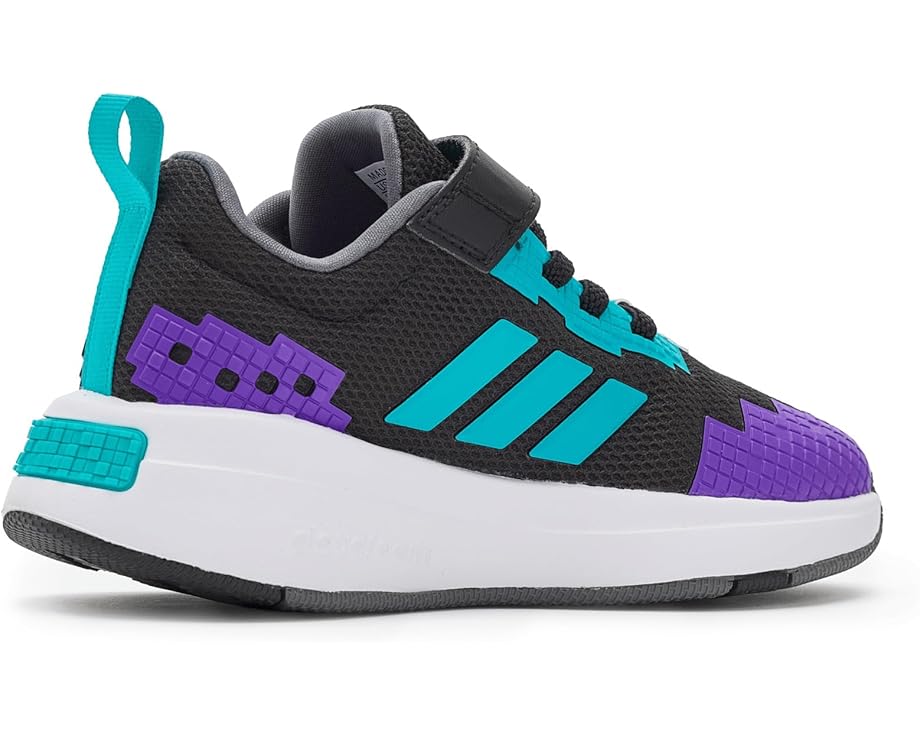 Детские кроссовки Adidas Kids X Minecraft Pro Elastic Lace, Black/Lucid Cyan/White — фото 3