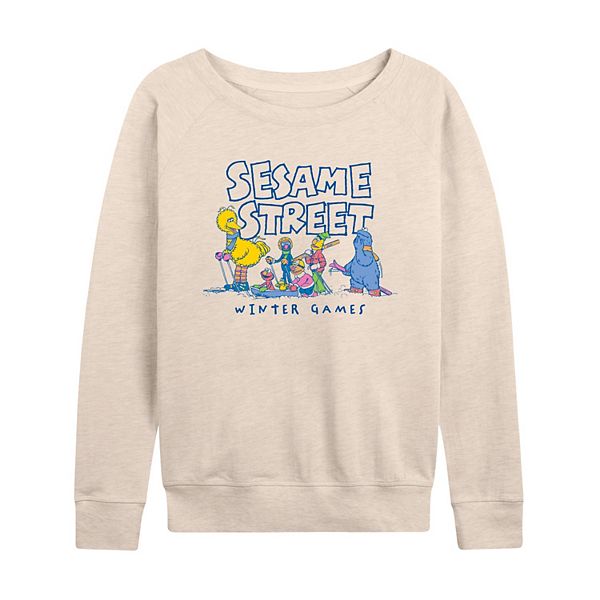 

Женская футболка с длинным рукавом Sesame Street Winter Games из френч терри Licensed Character
