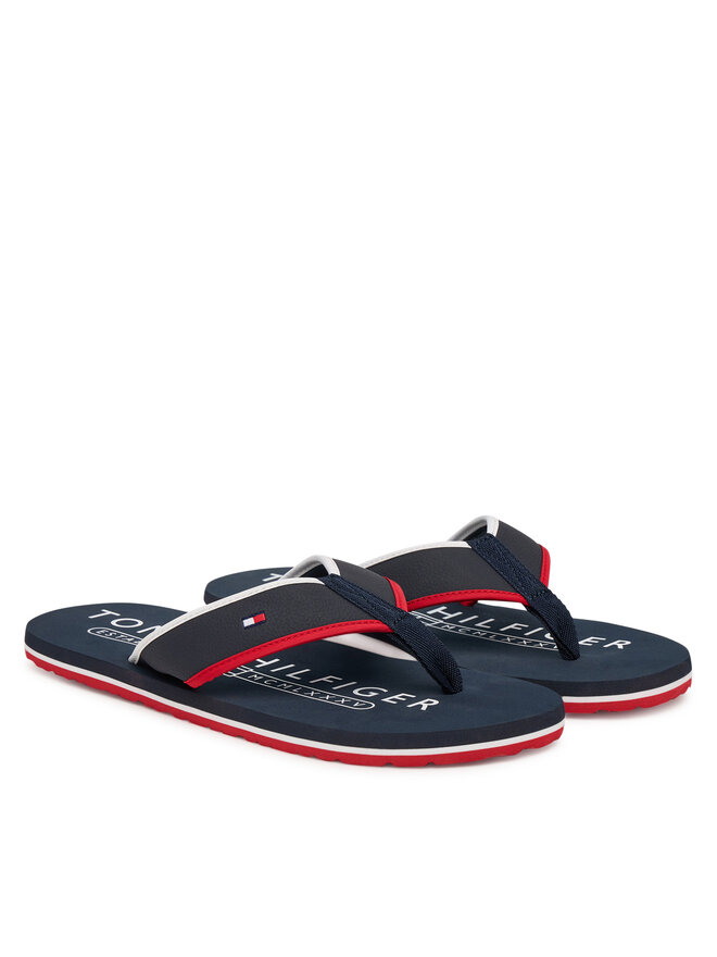 Шлепанцы Tommy Hilfiger Tumble Beach Sandal FM0FM05710, темно-синий — фото 2